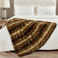 Animal Double Sided Faux Fur Throw