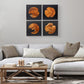 ROUND INSERT ABSTRACT WALL DECOR- 17"x17"x1.6"