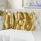 Jacquard  Faux Fur 2 Piece Decorative Pillow Covers