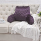 Velvet Quilted Bedrest Pillow - 20" x 18" x 17"