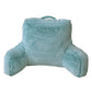 Tip Dyeing Light Faux Fur Bedrest Pillow Backrest Pillow, 20" x 18" x 17"