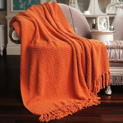 Knitted Tweed Throw