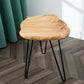 Cedar Roots Small Stool Side Table and Stand with 3 Hairpin Legs-12" x 13.5" x 17.4" H