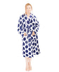 Printed Flannel Fleece Bath Robe- Isabella