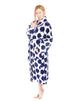 Printed Flannel Fleece Bath Robe- Isabella