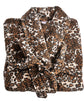Printed Flannel Fleece Animal Bath Robe - S/M