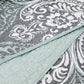 5 Piece Printed Microfiber Quilt Bedspread Set - Kingston Damask