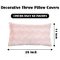 Ballys Faux Fur Pillow Cover 2 Piece Decorative Pillow Covers