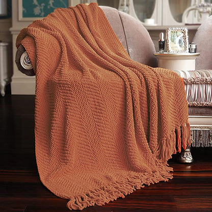 Knitted Tweed Throw