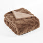 Brick Textured Faux Fur Throw-50&