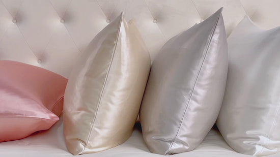 Silk Cotton Pillow Shams Pillowcases 2 Piece Set