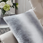 Beckie Stripe Faux Fur 2 Piece Decorative Pillow Covers- 14&