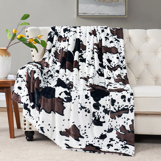Animal Double Sided Faux Fur Throw
