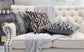 Tip Printing Light Faux Fur 2 Piece Decorative Pillow Covers -20" x 20"