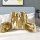 Jaquard Faux Fur Bedrest Pillow - 20" x 18" x 17"