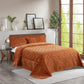 4 Piece Tatami Quilted Faux Fur Bedspread