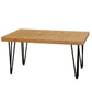 Living Bamboo Coffee Table with Hairpin 19" Legs