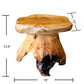 Cedar Roots Mushroom Stool-12" x 15" x 13.5" H