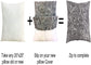 Paisley Suede 4 Piece Decorative Pillow Covers-20" x 20"