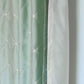2 Piece Doris Diamond Embroidery Faux Silk Curtain set