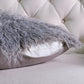 Mongolian Faux Fur Throw & Pillow Covers Combo