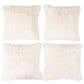 Shaggy Faux Fur 4 Piece Decorative Pillow Covers- 20&