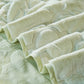 7 Piece Ogee Faux Fur Embroidery Bedspread Set