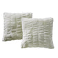 Shar Pei Faux Fur 2 Piece Decorative Pillow Covers
