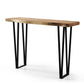 Suar Wood Console Table with Flat Iron Legs