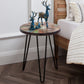 Reclaimed Wood End Table with Hairpin Table Legs