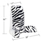 Zebra Faux Fur Medium/Large Size Bedrest Pillow Cover