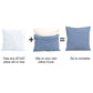 Denim 2 Piece Decorative Pillow Covers (Jeans) - Vintage - 20" x 20"